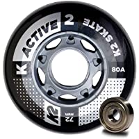 Juego de 8 ruedas de repuesto para patines en línea- 72 mm- de K2- 30B3007.1.1